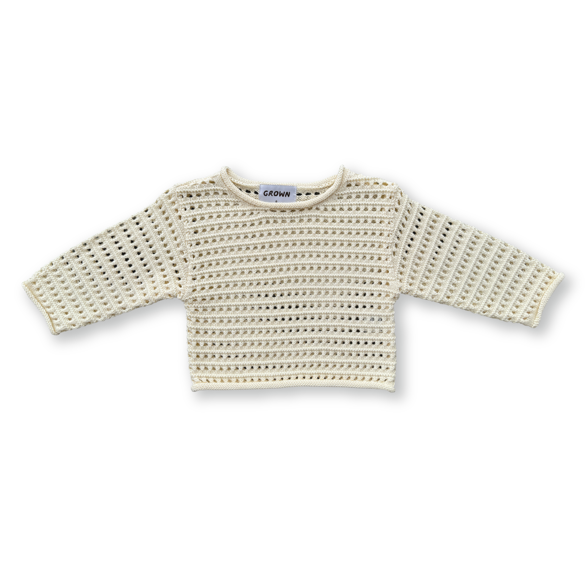 Grown Summer Knit Pull Over Milk