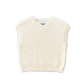 Grown Chunky Rib V-Neck Vest Milk