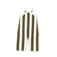 Grown Vertical Stripe Knit Overalls Coffee