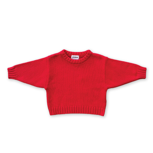 Grown Merino Blend Everyday Pull Over Flame