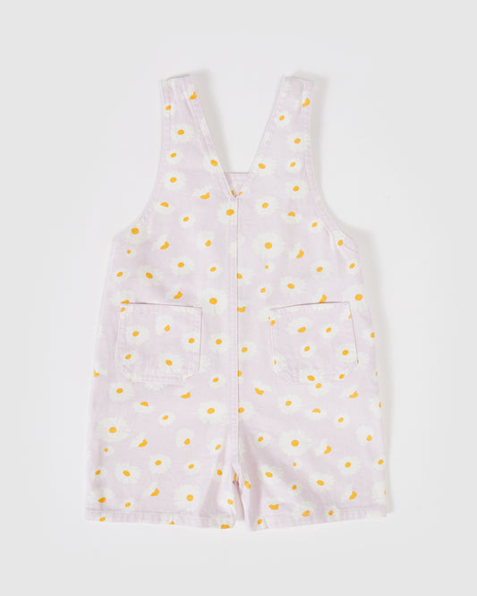 Goldie + Ace Burton Dancing Daisy Denim Overalls Lavender