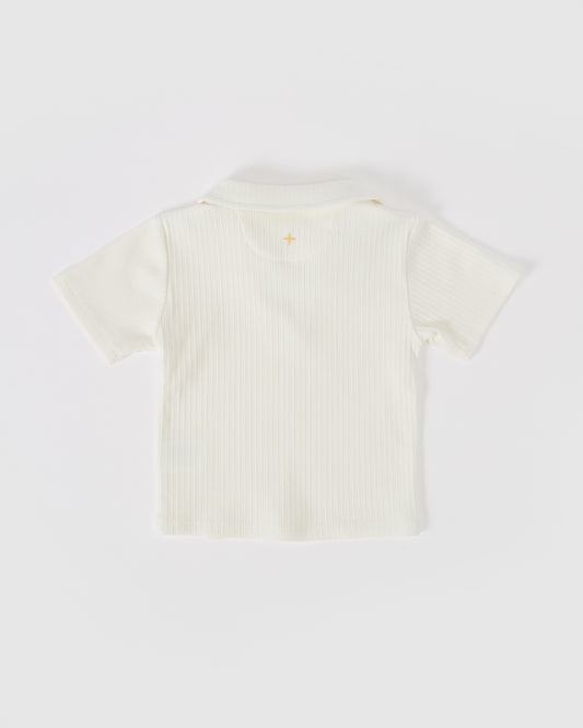 Goldie + Ace Pia Collared Shirt Ivory