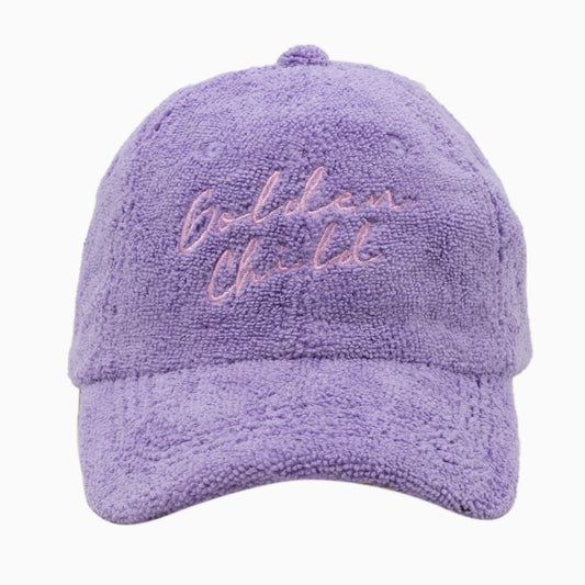 Golden Child - Endless Summer Brimmed Terry Towelling Cap - Purple