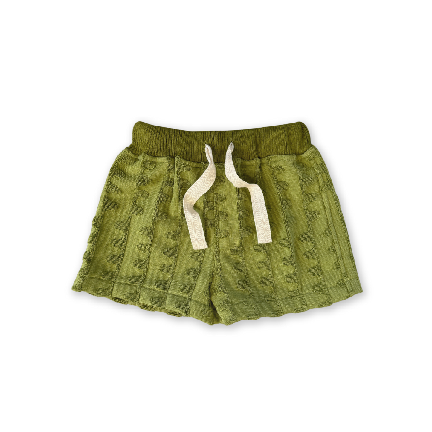 Grown Terry Towelling Flow Shorts Leaf