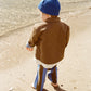 Grown Organic Quilted Denim Jacket Coffee