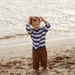Grown Stripe Long Sleeve Knitted Tee Sea