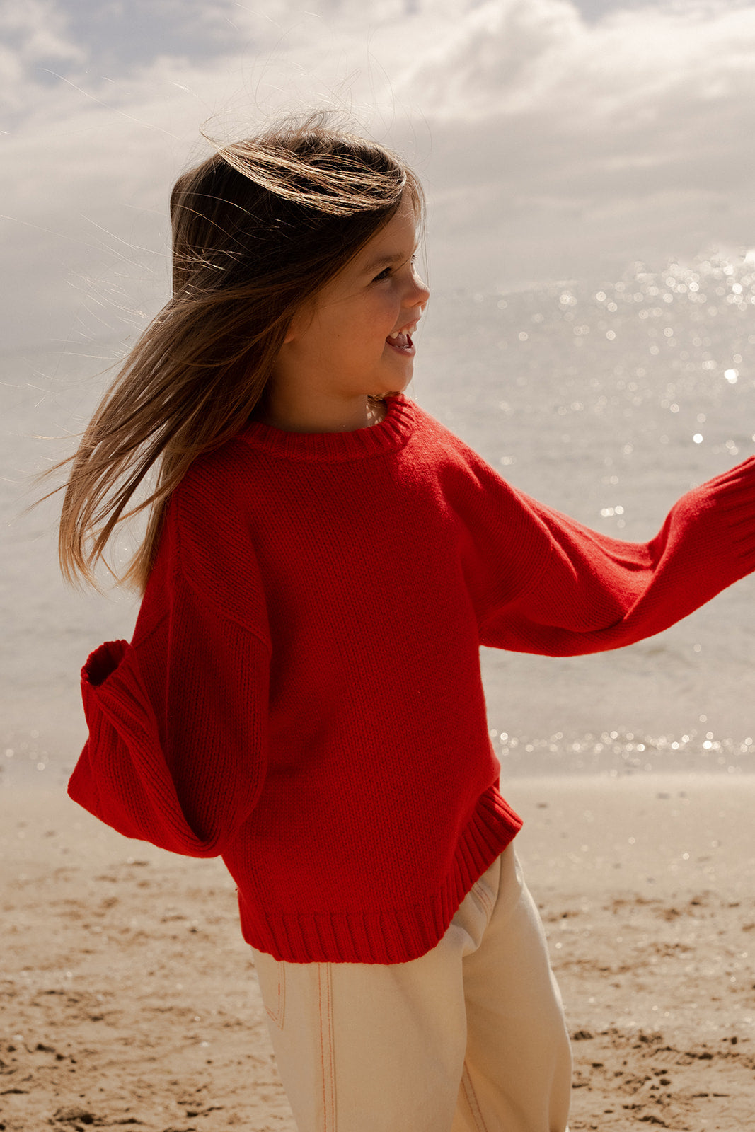 Grown Merino Blend Everyday Pull Over Flame