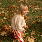 Grown Organic Fringe Rib Knit Pull Over Natural