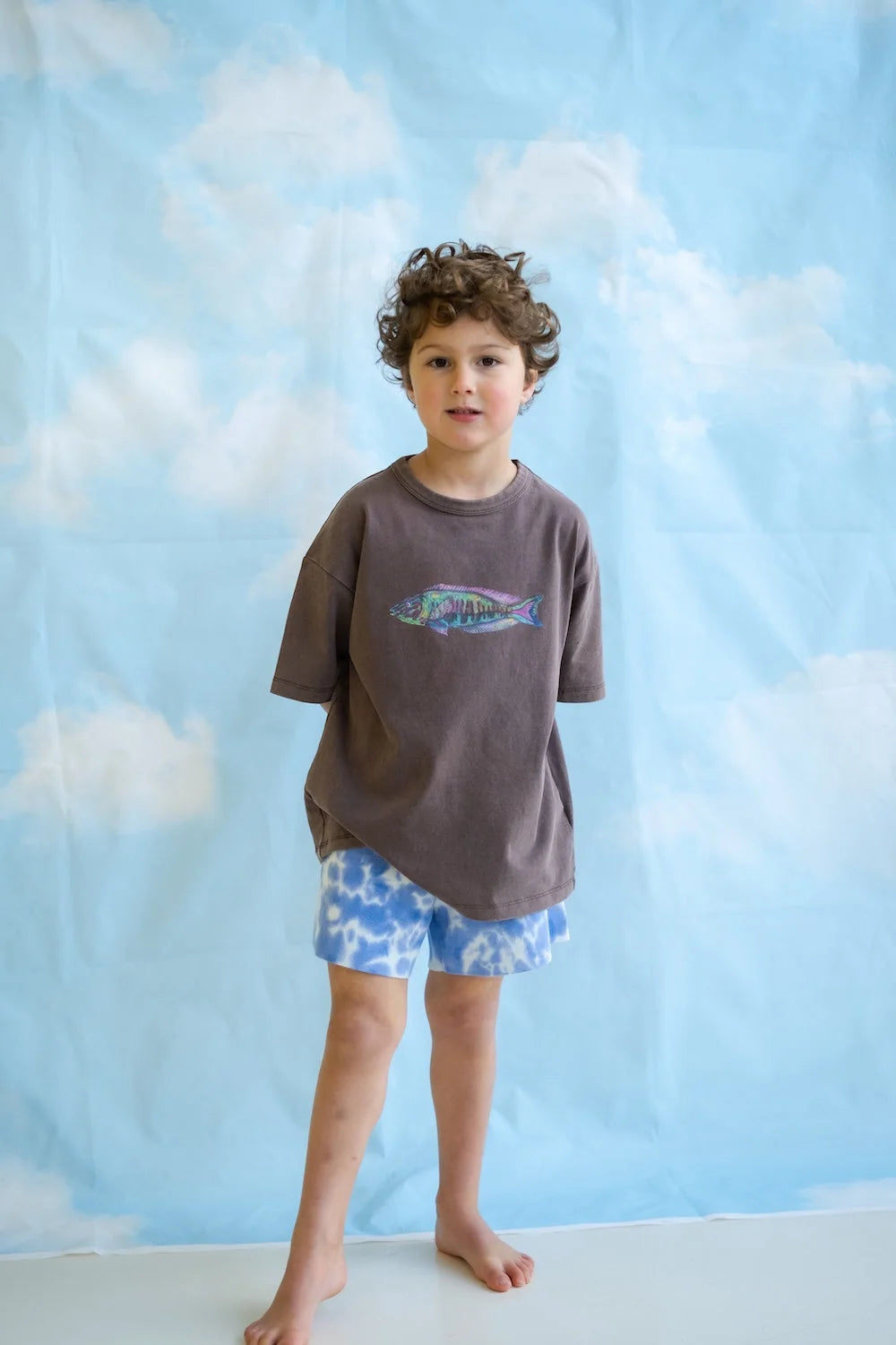 Grown Parrot Fish Tee - Dune