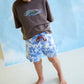 Grown Organic Tie Dye Milano Shorts - Pacific