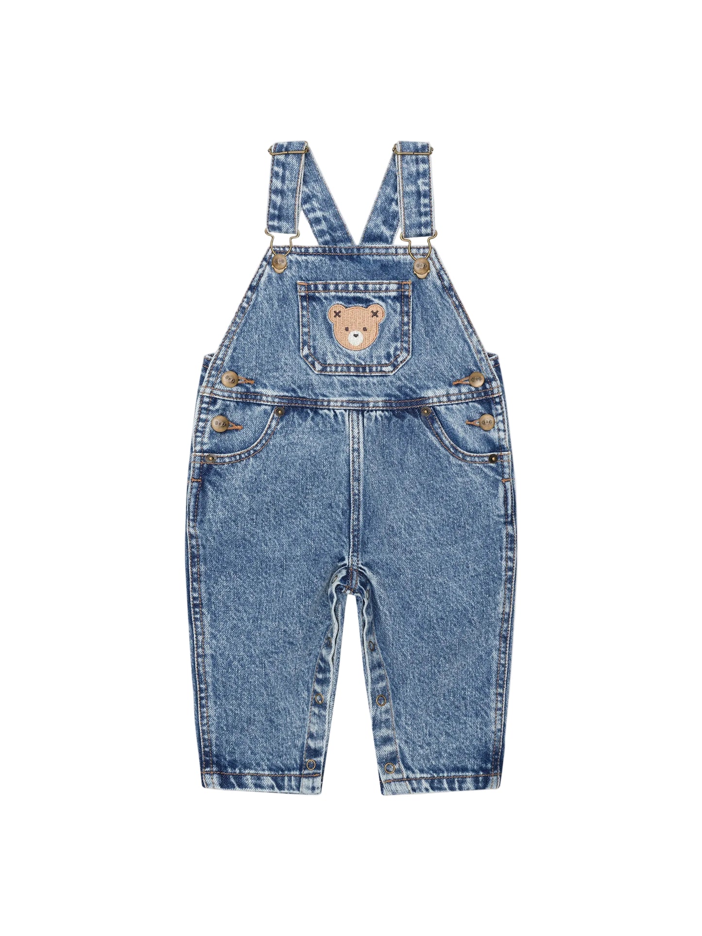 Huxbaby Dreamy Denim Overalls Denim Blue