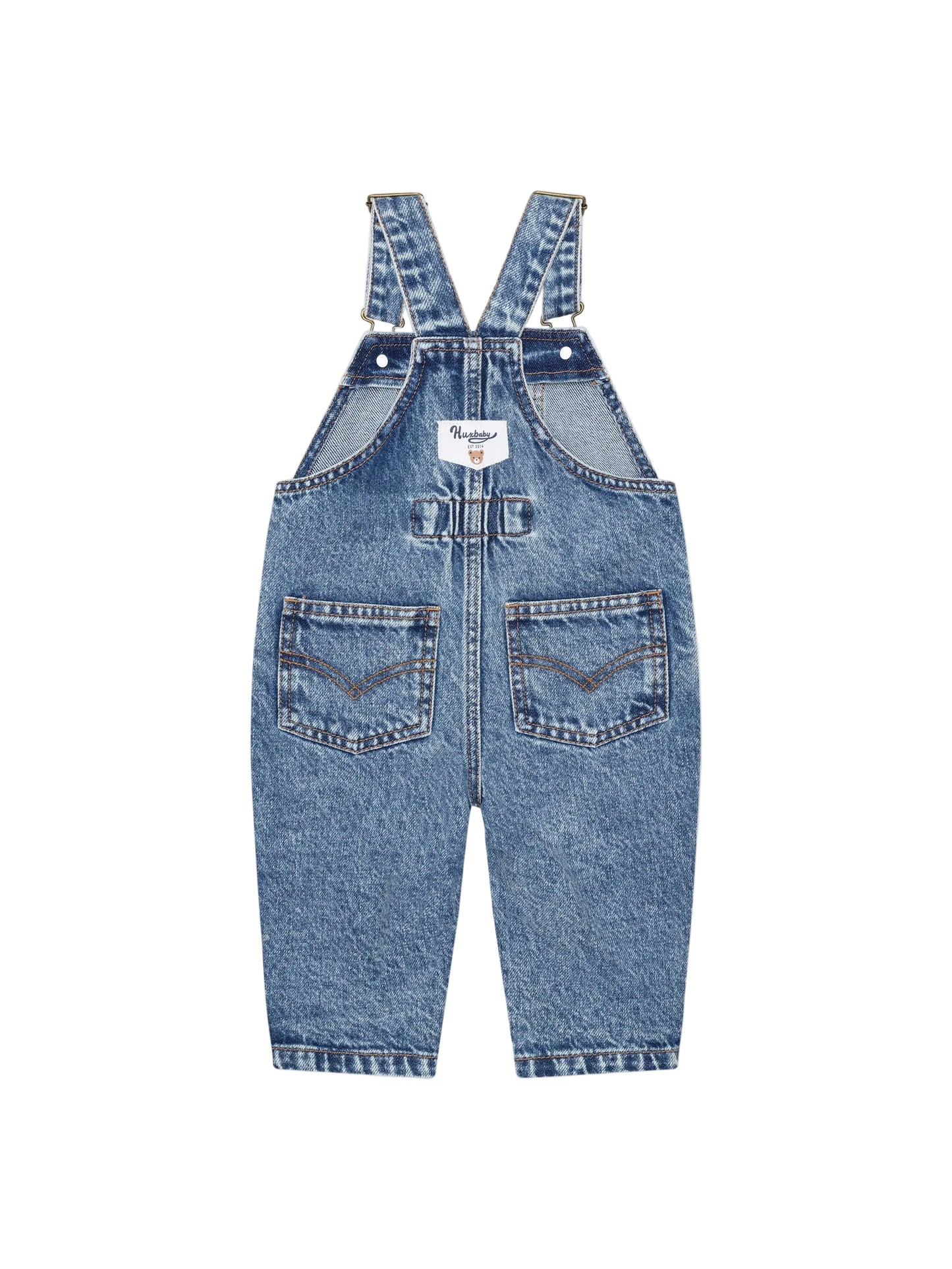 Huxbaby Dreamy Denim Overalls Denim Blue