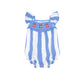 Huxbaby Seaside Cherry Stripe Playsuit Seaside / Almond Milk