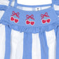 Huxbaby Seaside Cherry Stripe Playsuit Seaside / Almond Milk
