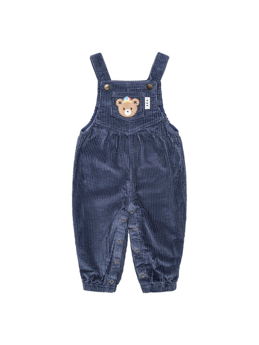 Huxbaby Cord Overalls Midnight