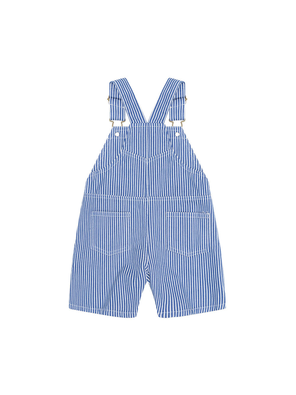 Huxbaby Cobolt Stripe Carpenter Shortall