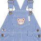 Huxbaby Cobolt Stripe Carpenter Shortall