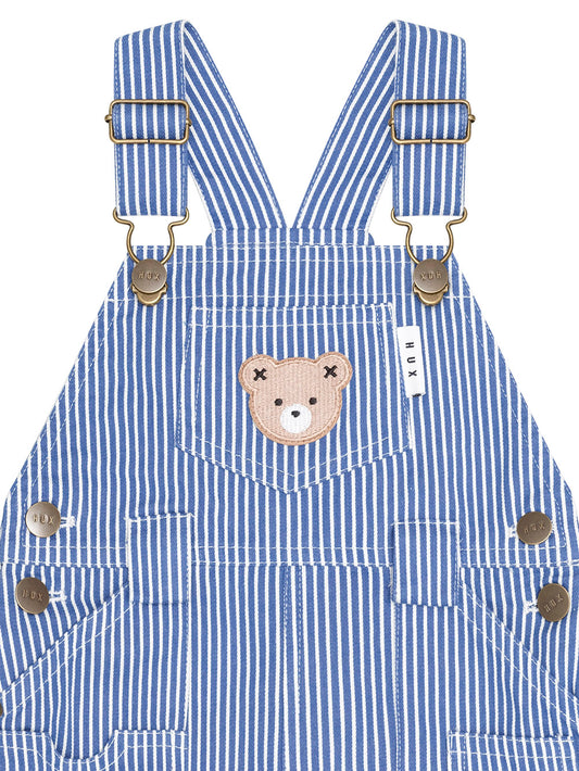 Huxbaby Cobolt Stripe Carpenter Shortall