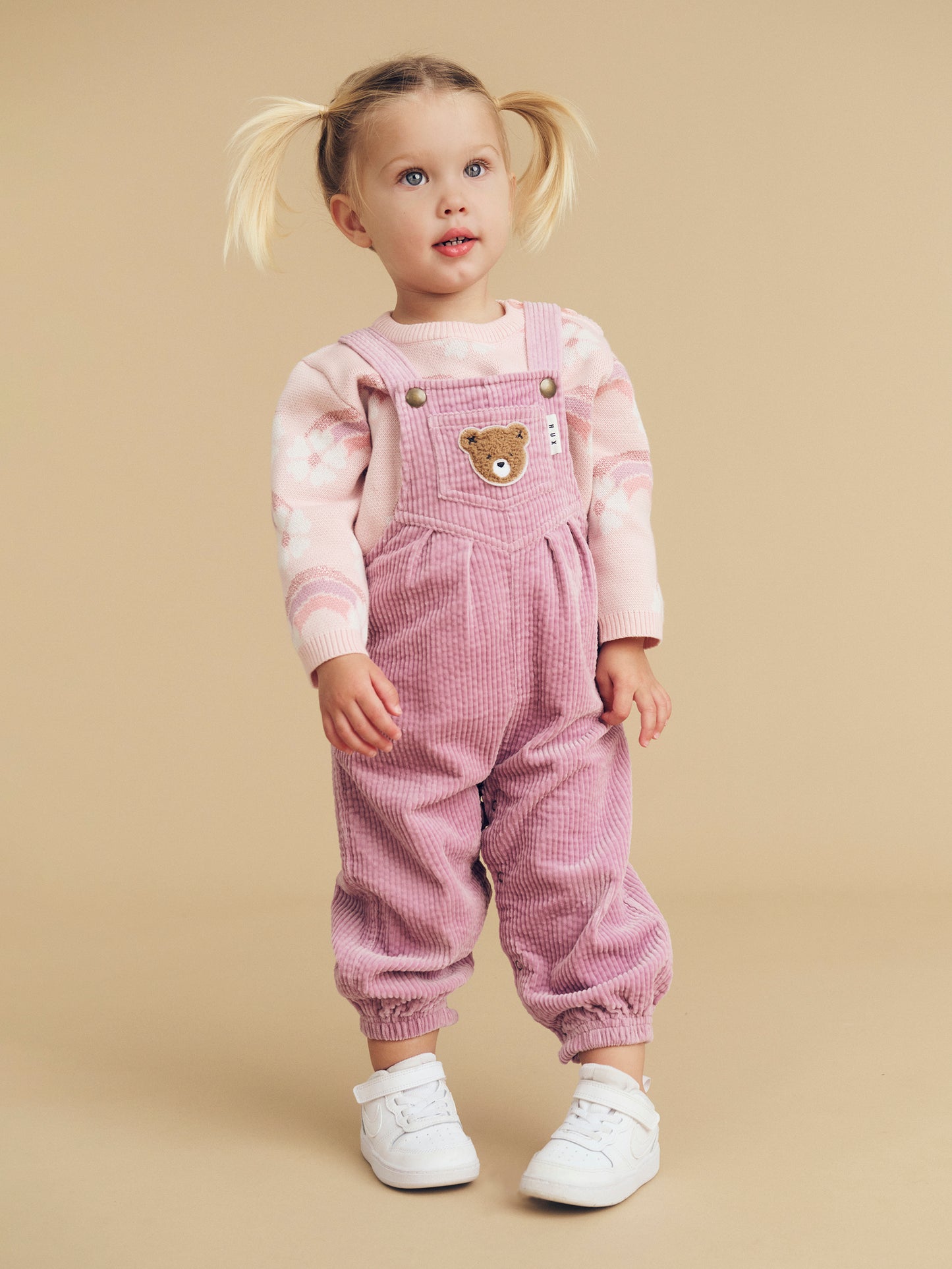 Huxbaby Cord Overalls Orchid