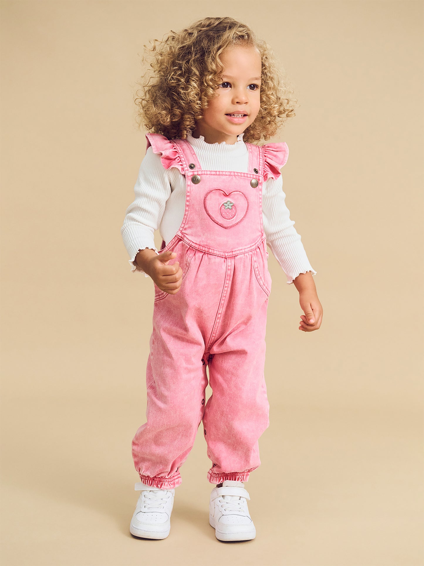 Huxbaby Berry Vintage Overall Bubblegum