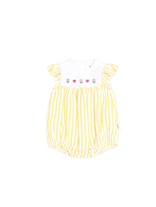 Huxbaby Flowerfield Stripe Playsuit