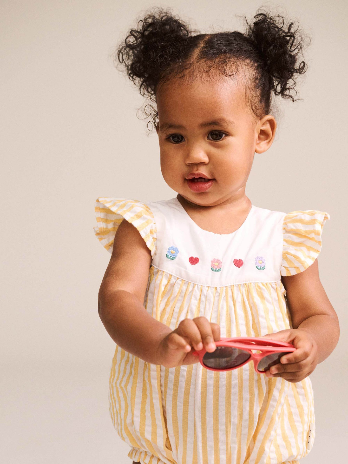 Huxbaby Flowerfield Stripe Playsuit