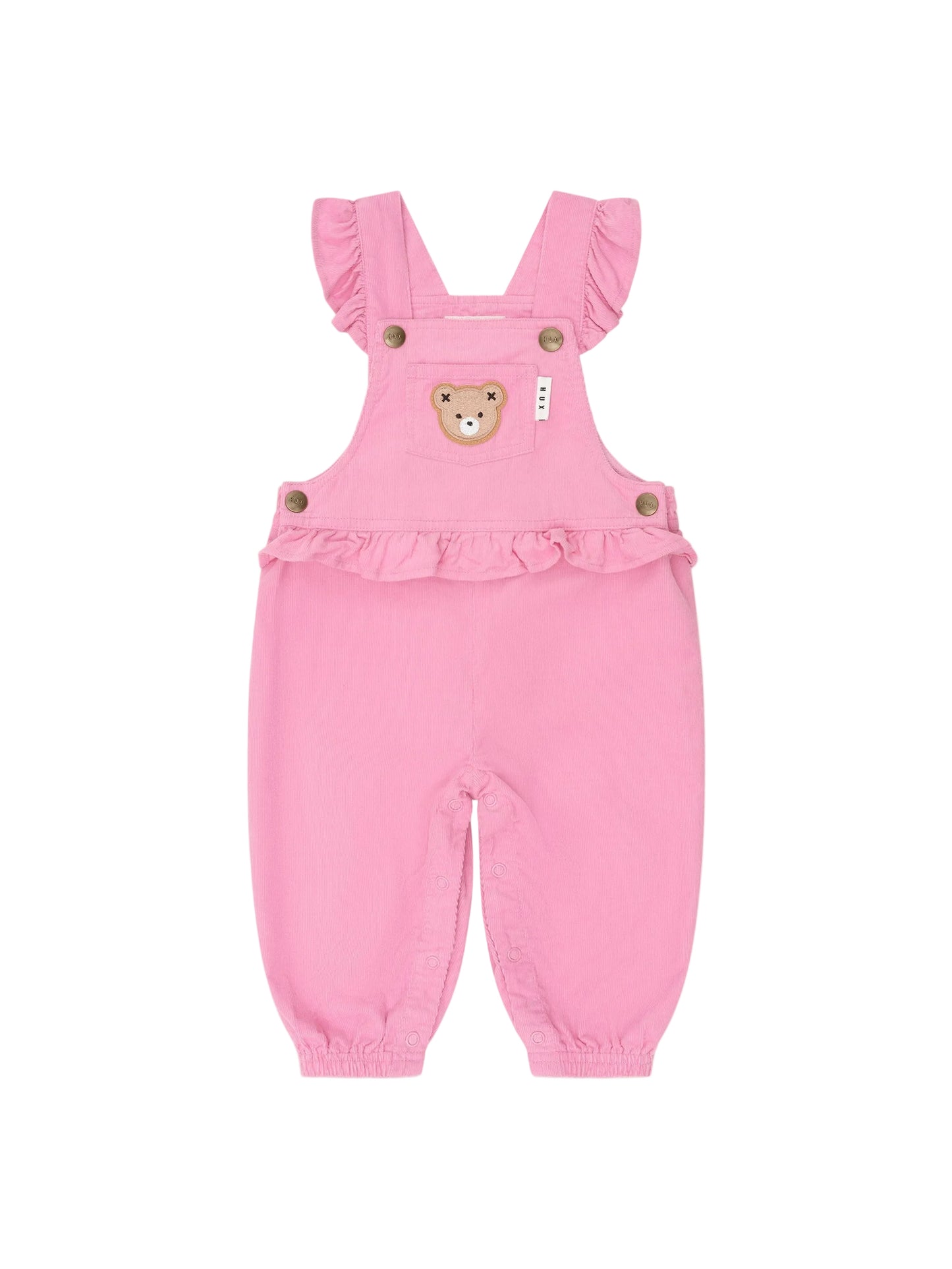Huxbaby Classic Frill Cord Overall Strawberry