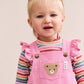 Huxbaby Classic Frill Cord Overall Strawberry