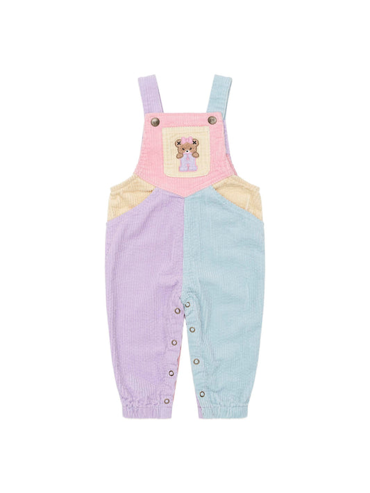 Huxbaby Colourblock Overalls Blush Multi