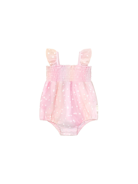 Huxbaby Sweetheart Frill Tulle Playsuit Pastel Rainbow