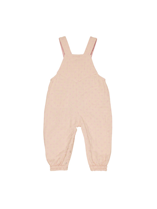 Huxbaby Daisy Reversible Overalls Dusty Rose Sunkiss