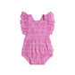 Huxbaby Frilly Broderie Playsuit Magenta