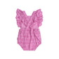 Huxbaby Frilly Broderie Playsuit Magenta