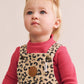 Huxbaby Leoprad Print Denim Overalls Animal