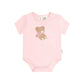 Huxbaby Bow Hux Short Sleeve Bodysuit Baby Pink