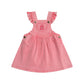 Huxbaby Cherry Heart Vintage Pinafore Dress Apricot