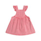 Huxbaby Cherry Heart Vintage Pinafore Dress Apricot