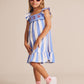 Huxbaby Seaside Cherry Stripe Dress Seaside / Almond