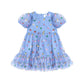 Huxbaby Fruit Salad Puff Sleeve Tulle Dress Seaside