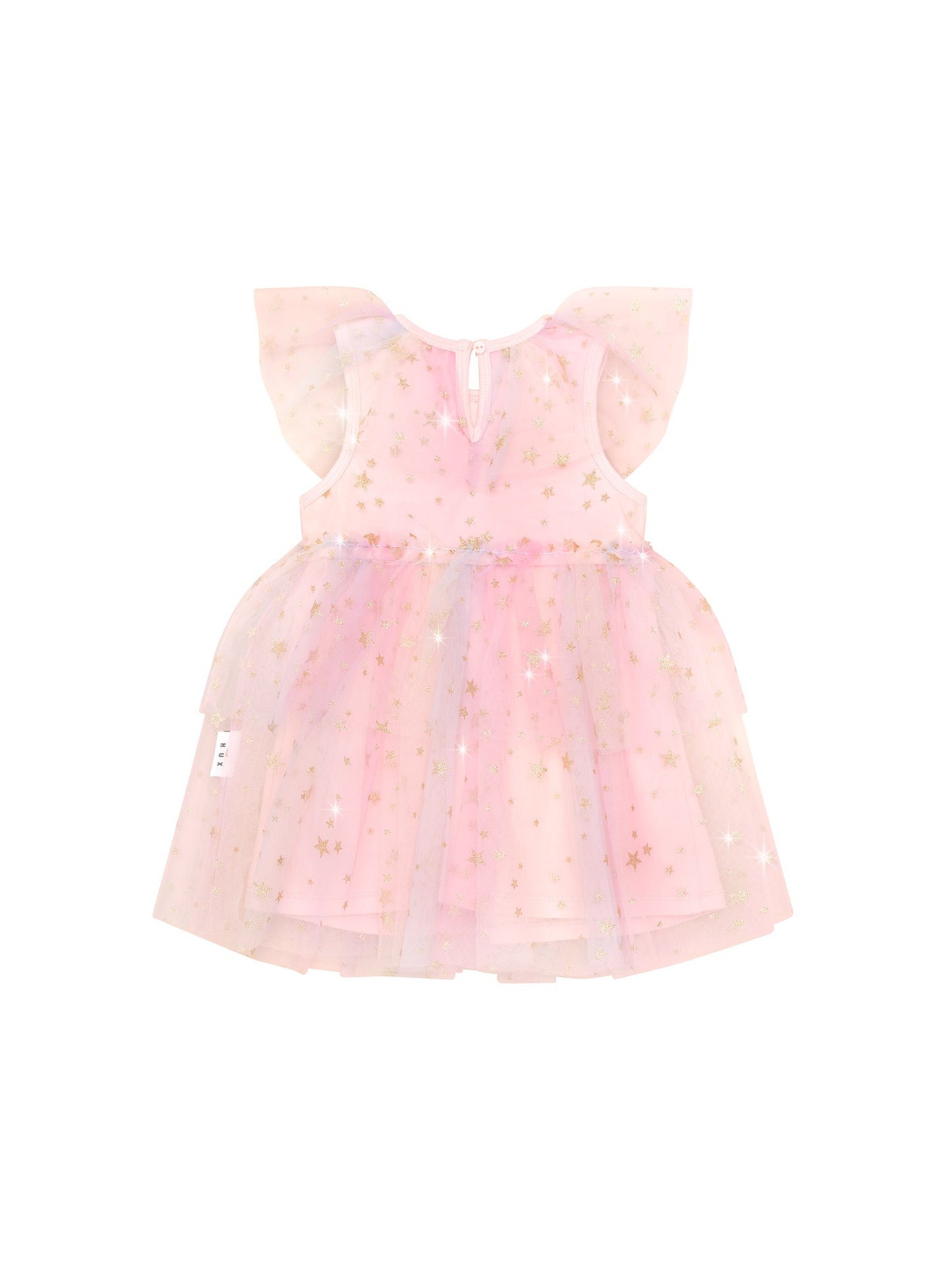 Huxbaby Starry Rainbow Frill Tulle Dress Rainbow