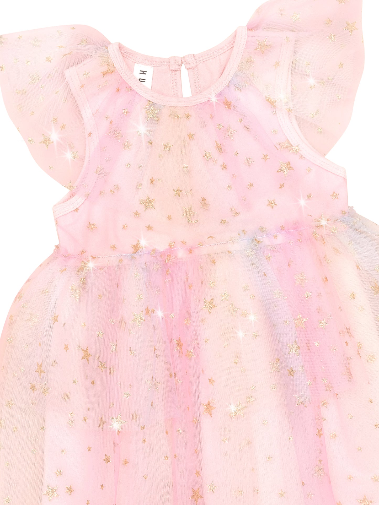 Huxbaby Starry Rainbow Frill Tulle Dress Rainbow