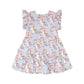 Huxbaby Rainbow Unicorn Tier Dress Ice Water