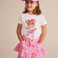 Huxbaby Pink Fruit Emoji Frilly Skirt Begonia PInk