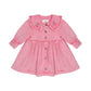 Huxbaby Cherry Vintage Collar Dress Bubblegum