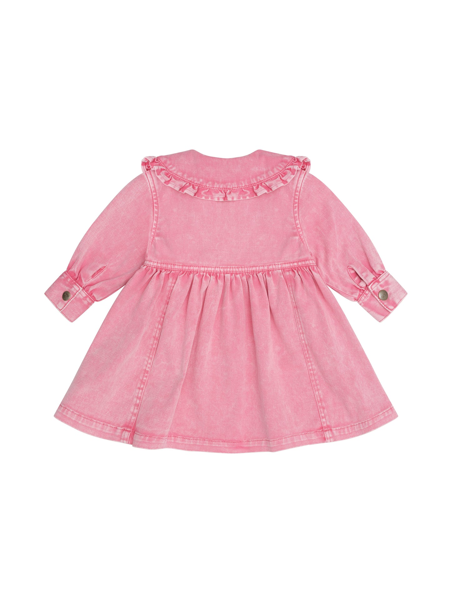 Huxbaby Cherry Vintage Collar Dress Bubblegum