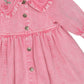 Huxbaby Cherry Vintage Collar Dress Bubblegum