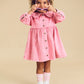 Huxbaby Cherry Vintage Collar Dress Bubblegum