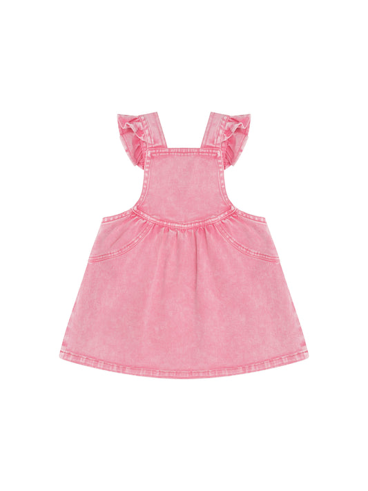 Huxbaby Vintage Pinafore Dress Bubblegum