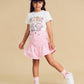 Huxbaby Candy Stripe Frill Skirt Bubblegum Stripe