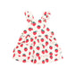 Huxbaby  Strawberry Tiered Pinafore Dress